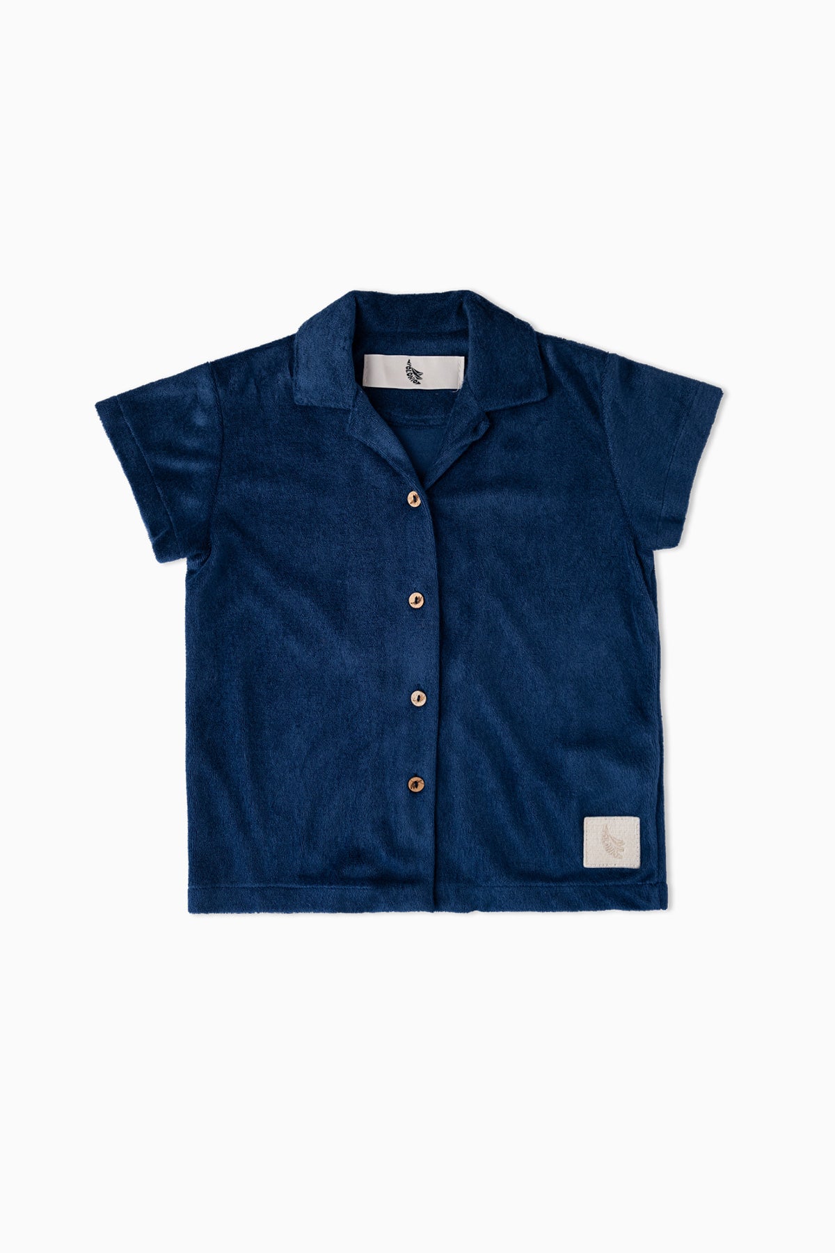 Navy Towel Kids Shirt - Polonio España