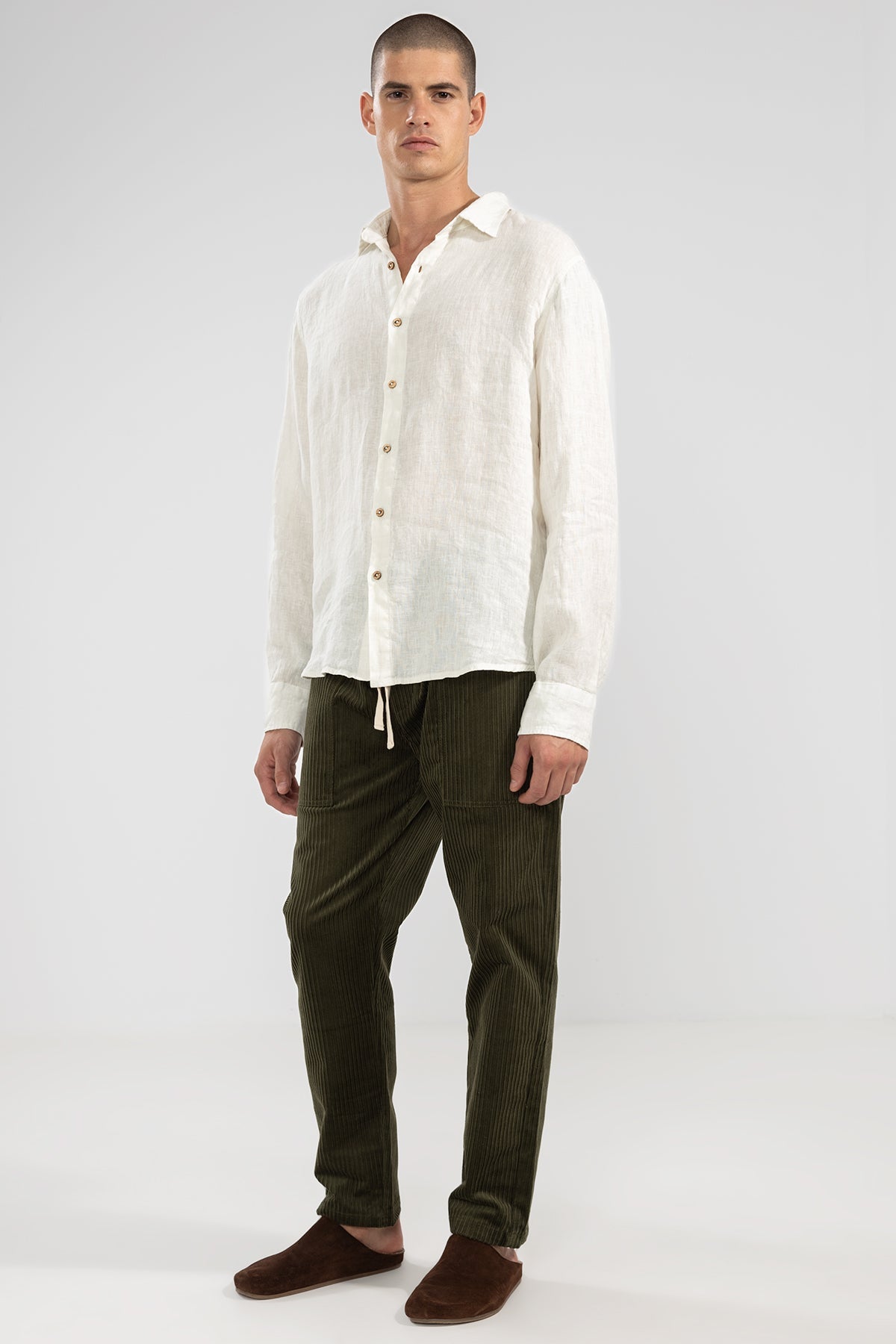 Pantalón Santi Oil Green - Polonio