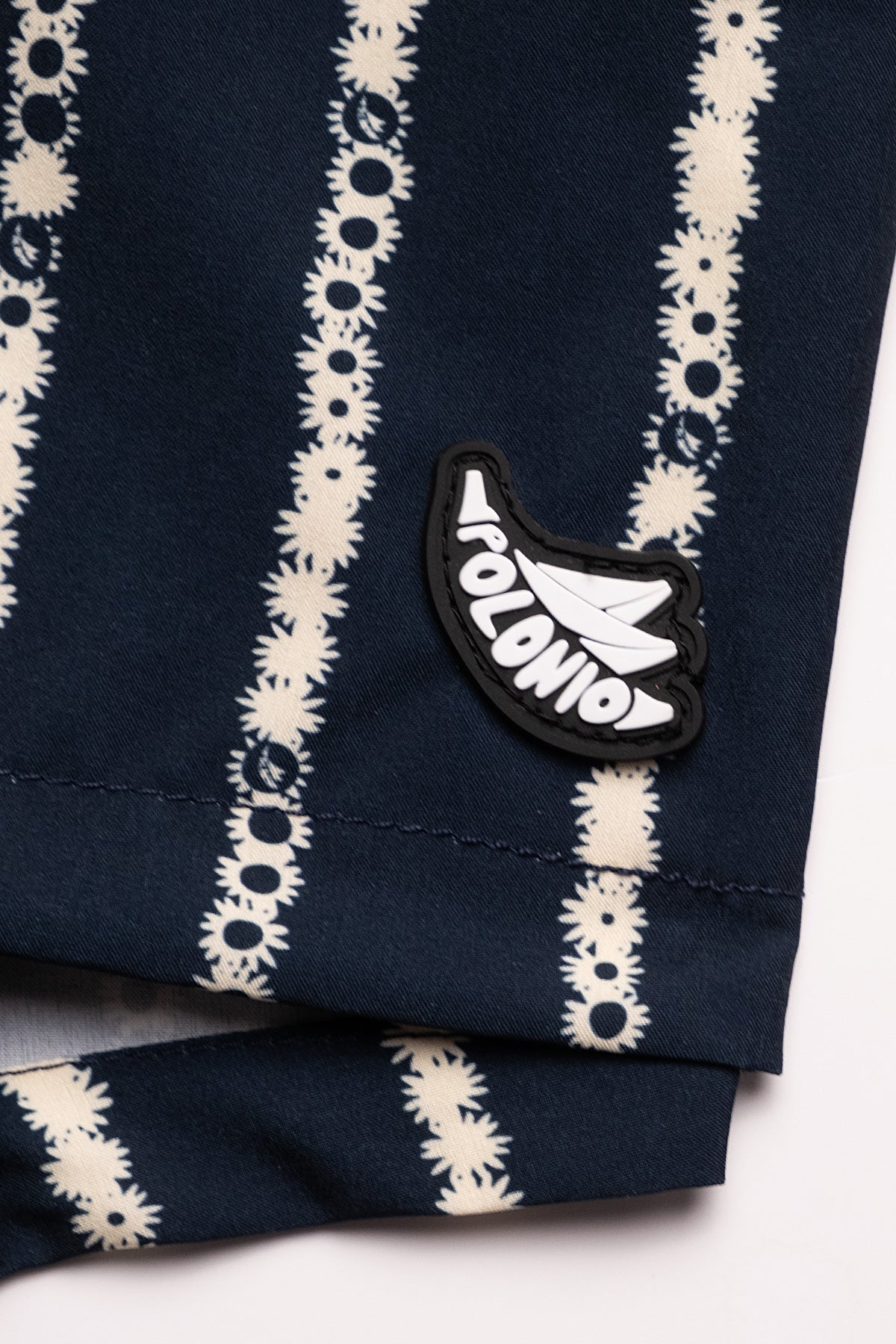 Short de Baño Classic Floral Stripe Blue - Polonio