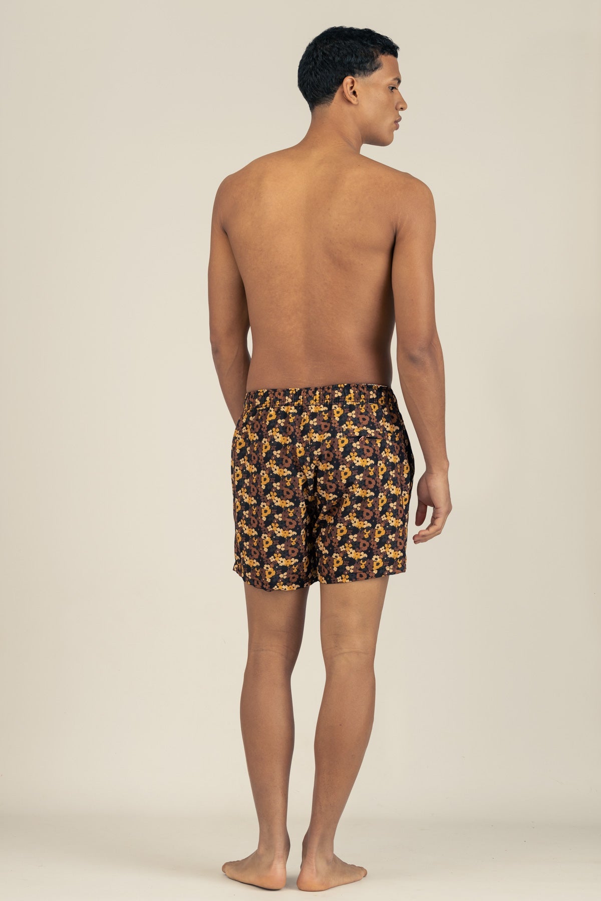 Short de Baño Classic Pixel Floral - Polonio