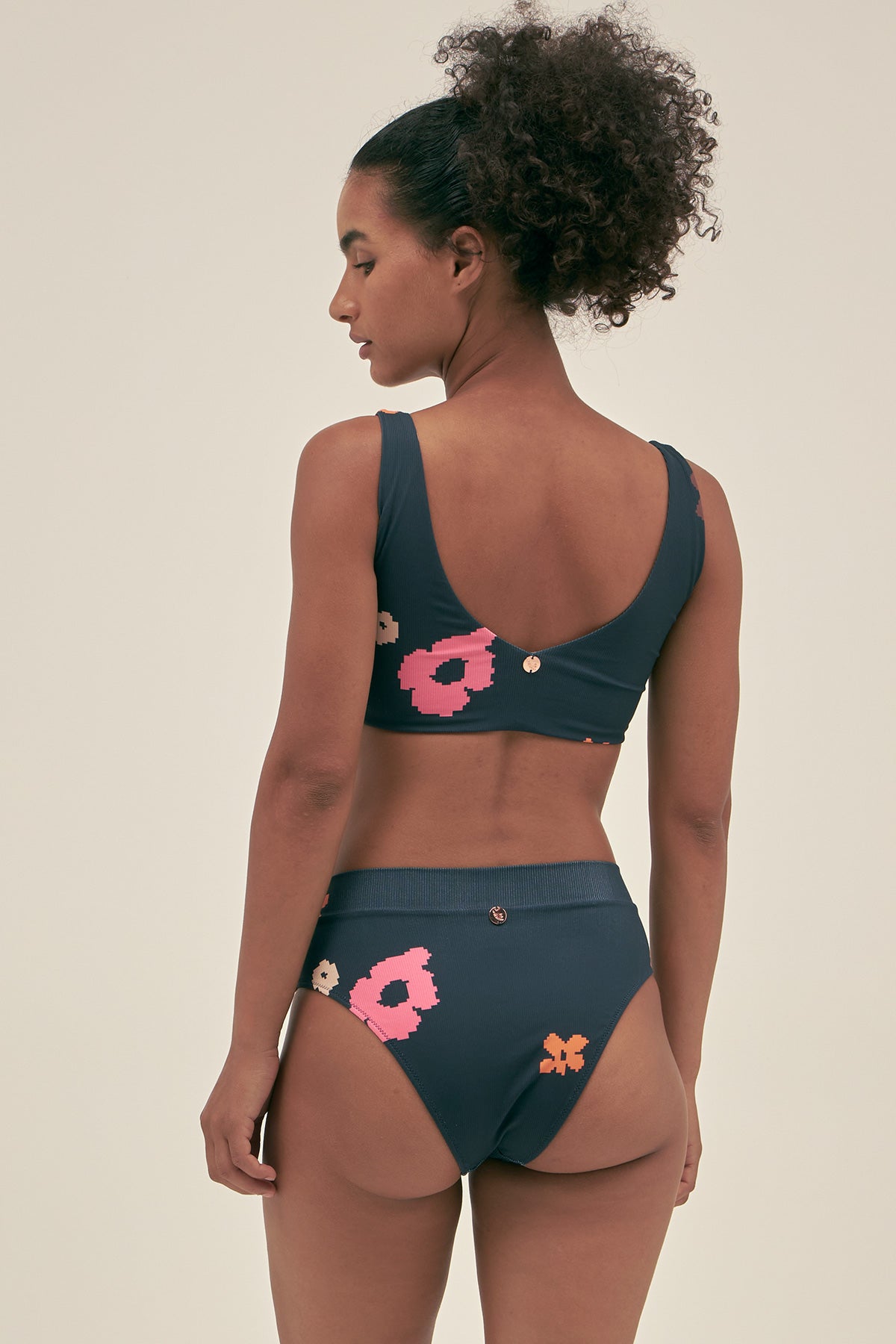 Nicky Bikini Bottom in Poppy Night