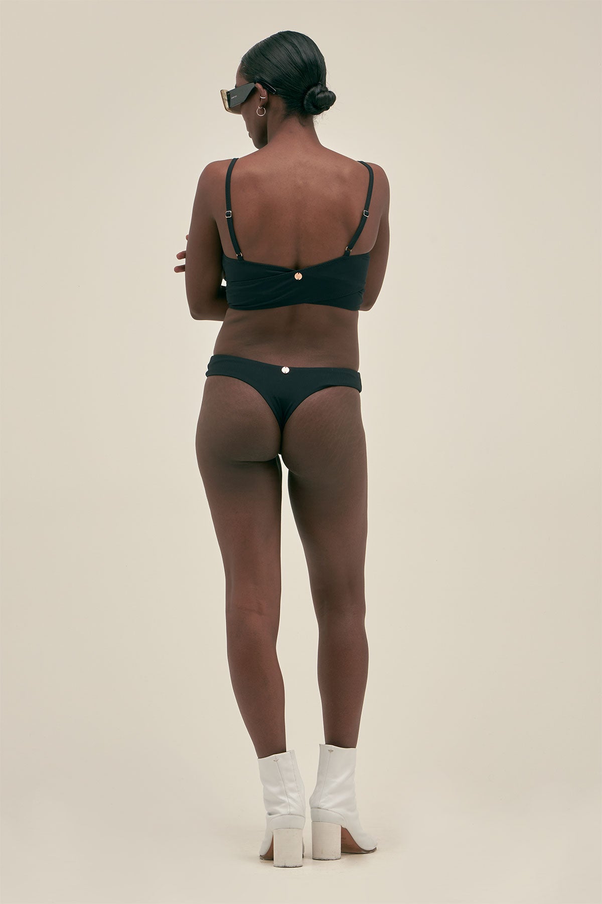 Braguita Bikini Brazilian Rib Negro - Polonio