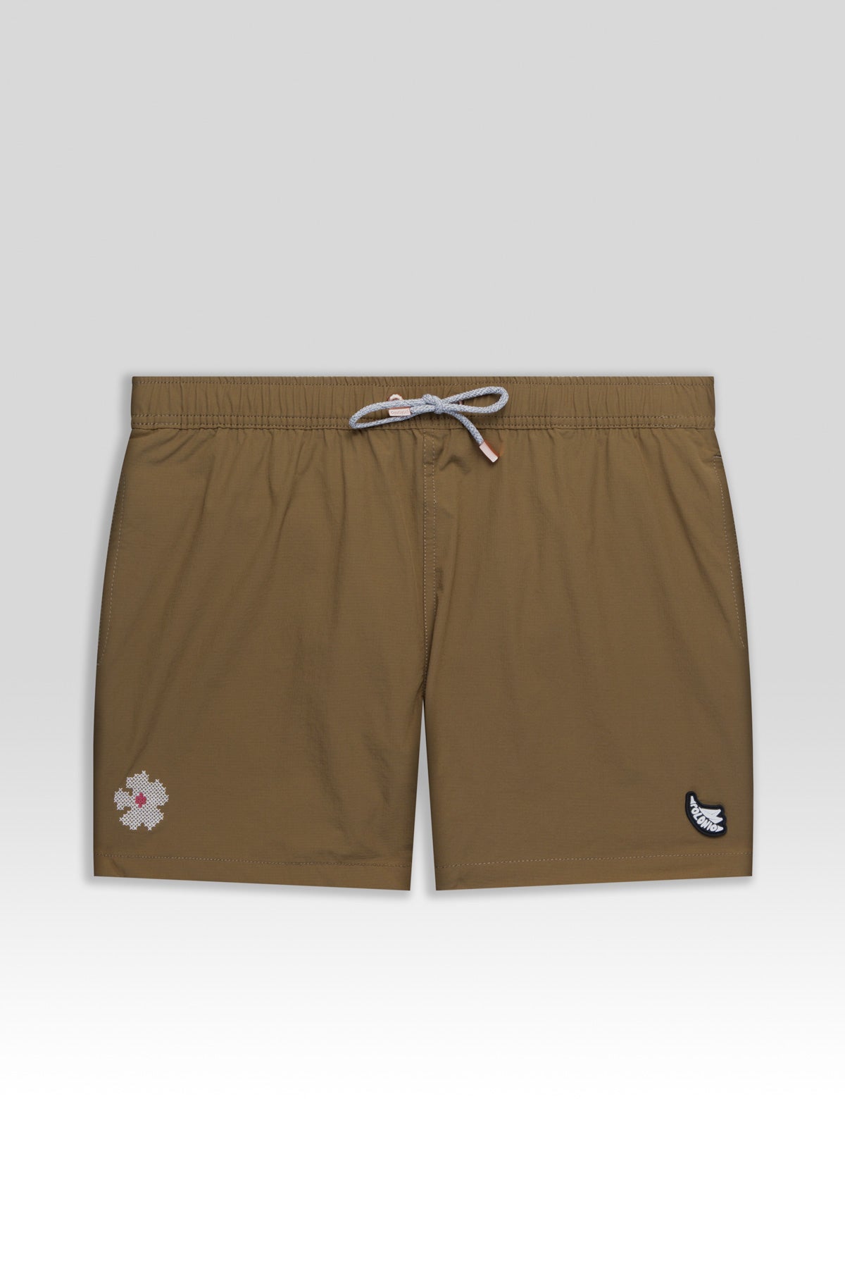 Short de Baño Classic Bordado Army - Polonio