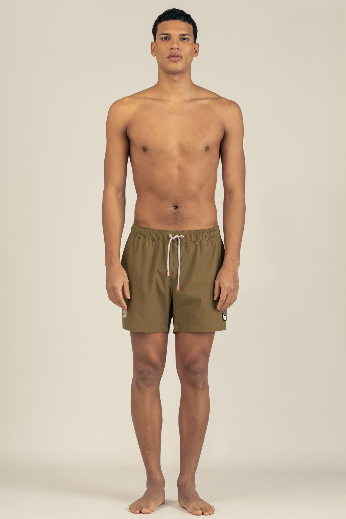 Short de Baño Classic Bordado Army - Polonio