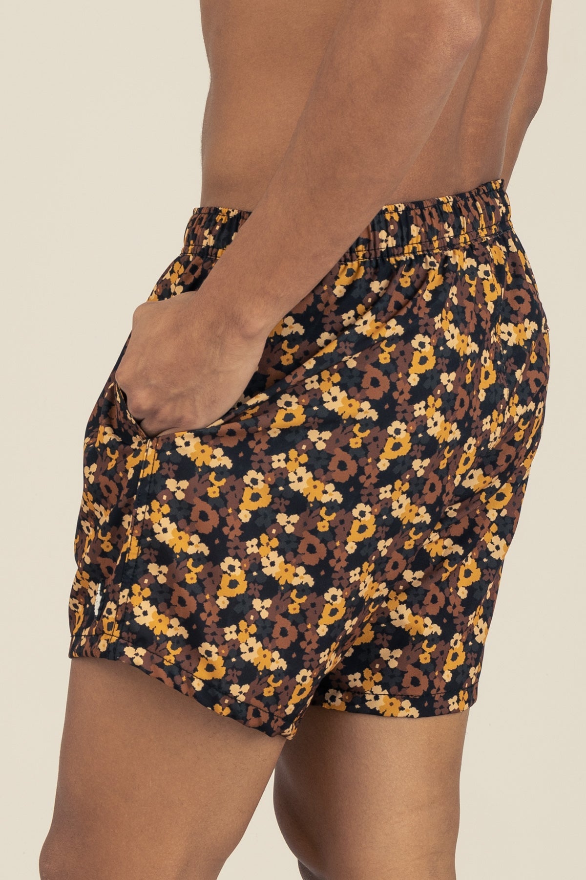 Short de Baño Classic Pixel Floral - Polonio