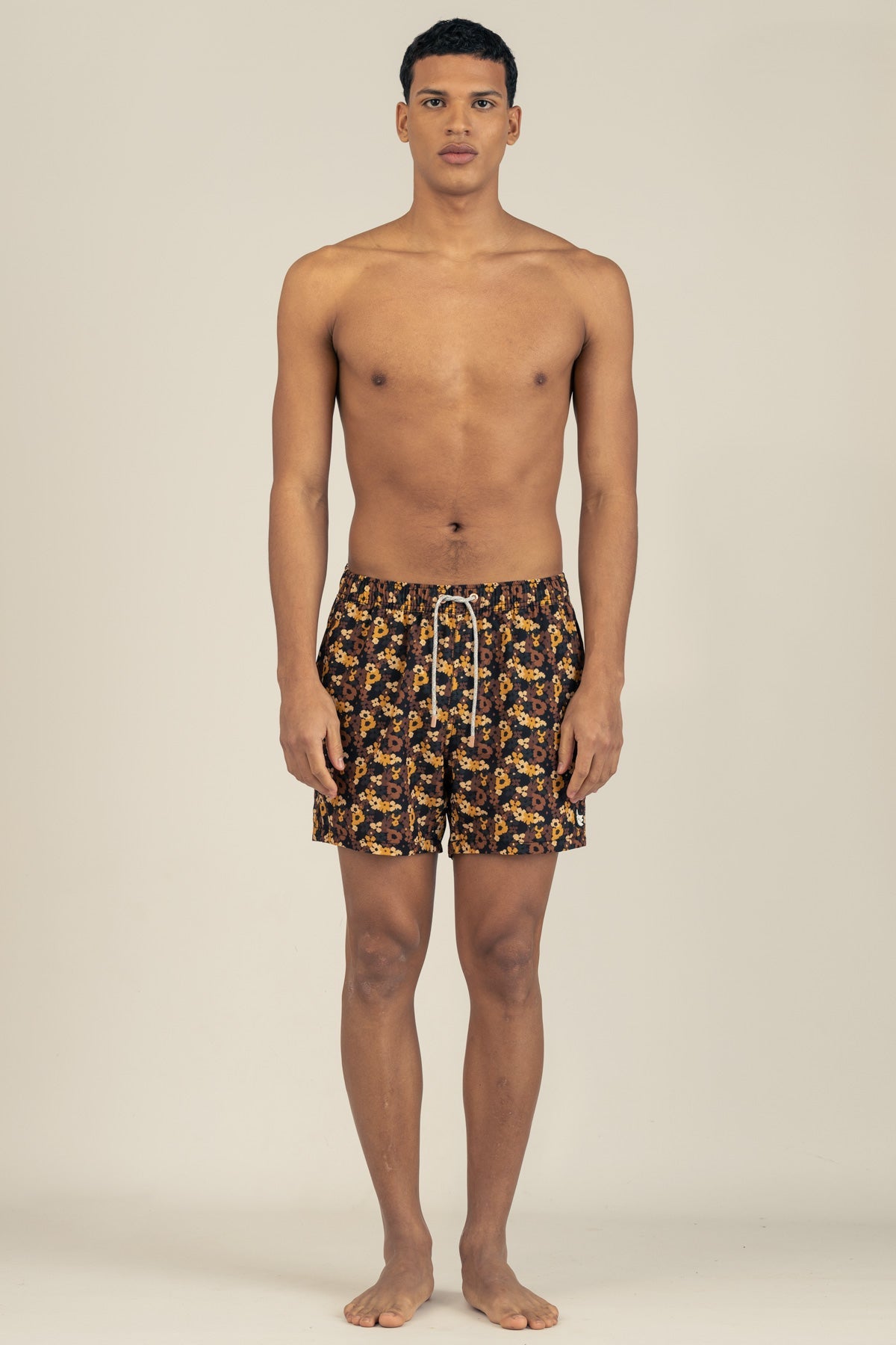 Short de Baño Classic Pixel Floral - Polonio