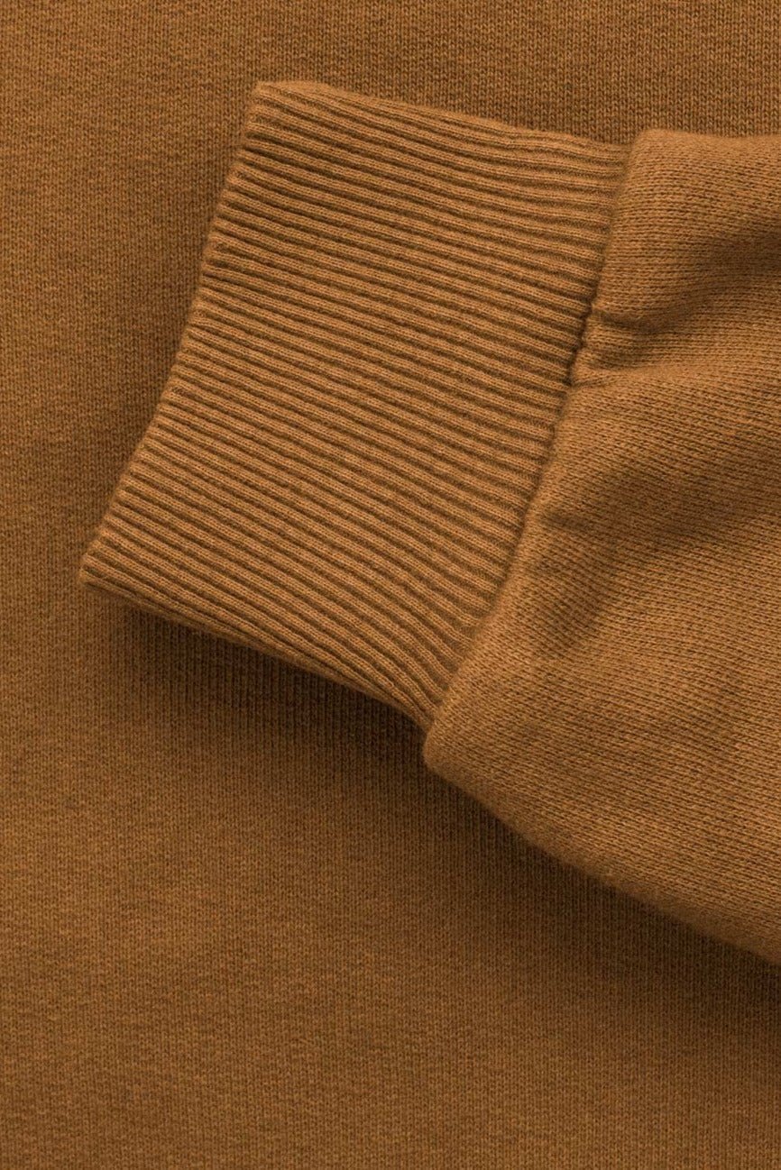 Sudadera Capucha Algodón Ocre - Polonio EU